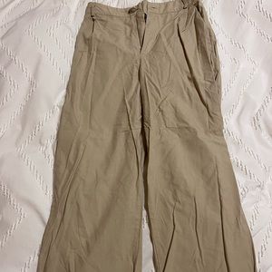 Beige flowy pants